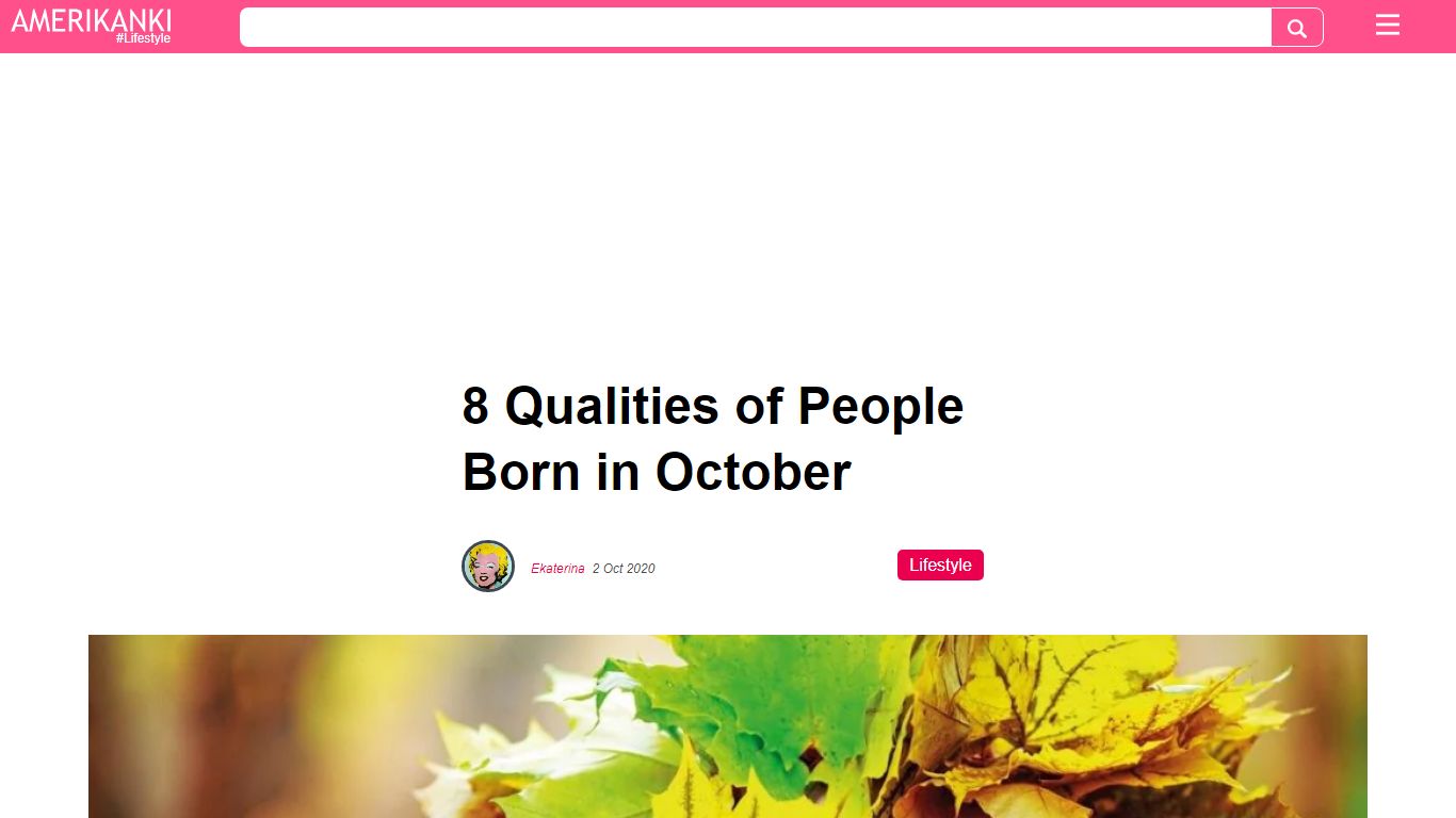 8 Qualities of People Born in October - Amerikanki