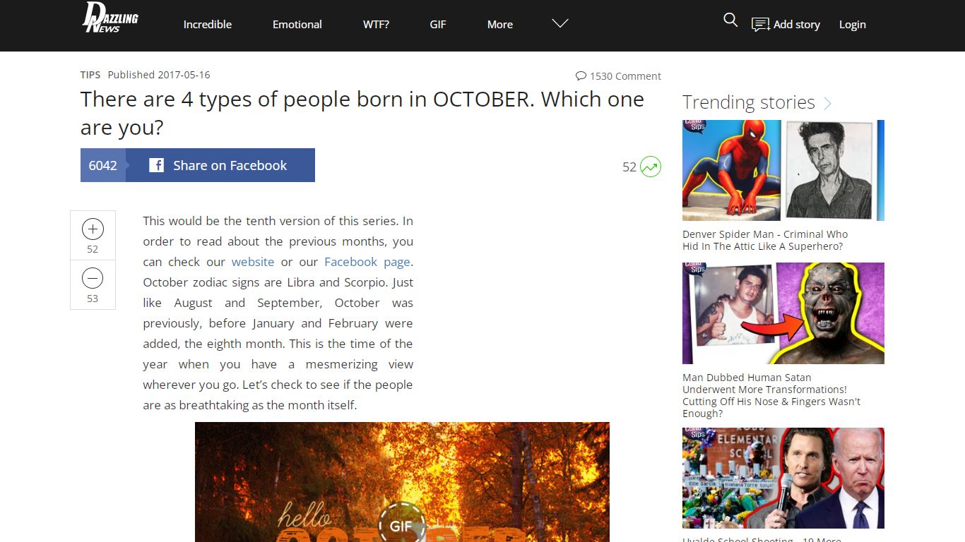 There are 4 types of people born in OCTOBER. Which one are you?